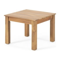 GDF Studio Avacyn Outdoor Acacia Wood End Table, Brown