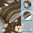thumbnail image 4 of Nanan 6'x9' Cat Area Rug, Washable Non Slip Stain-resistant Rugs for Dining Room Home Office, Soft Foldable Carpet, Brown, 4 of 6