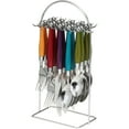 thumbnail image 2 of Gibson Home 20-Piece Harmonica Rainbow Flatware Set with Hanging Rack, 2 of 4
