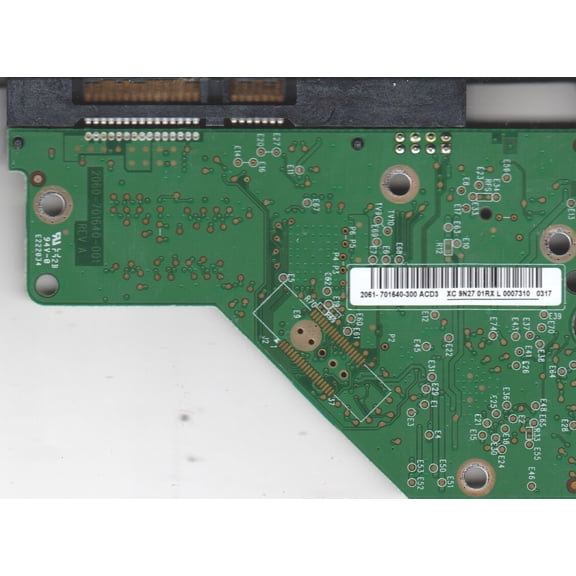 WD5000AVVS-63M8B0, 2061-701640-300 ACD3, WD SATA 3.5 PCB