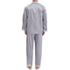 thumbnail image 3 of INSPIRAR CHIC Conjunto de Pijamas de 2 Piezas para Hombre, Camisón de Botones con Estampado, Patrón Casual, Color Gris Plateado, 3 of 6