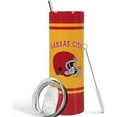 thumbnail image 2 of 20oz Kansas Red City Classcial Stainless Steel Tumbler Travel Mug for Men Women Sports Tumbler Keeps Drinks Cold & Hot Gift for Football Fans, 2 of 6