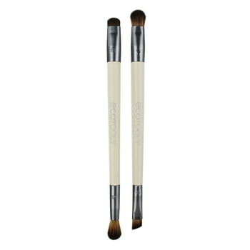 EcoTools Eye Enhancing Duo Makeup Brush Kit, Define, Blend, Smudge, and Shade, 2 Piece Set