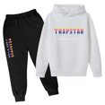 thumbnail image 2 of Trapstar Ensembles de Chandails à Capuchon pour Enfants Manches Longues Chandails Graphiques pour Garçons Filles Chandails Amples de Rue Trapstar Chandails + Pantalons de Survêtement Ensemble de 2 Chandails Classiques (Blanc, 160), 2 of 4