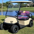 thumbnail image 4 of Pzuqiu Vaporwave Tropical Sunset Golf Cart Seat Cover Set - 2-Piece Stretchable Protector with Palm Tree Beach Design | Breathable, Washable for EZGO, Club Car & Yamaha, 4 of 9