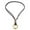 Black, variant on Adjustable Leather Cord Chain Men Vintage Pendant Necklace - Black