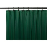 Dark Green Standard Size Magnetized Vinyl Shower Curtain. Resist Mold, Mildew and BacteriaGreen