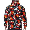 thumbnail image 7 of Uemuo Fire Rescue With Red Helmet And Truck Pattern Men's Hoodie - Casual Pullover Hoodie with Kangaroo Pocket, Stylish Hooded Sweatshirt for Everyday Wear-Large, 7 of 7