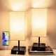 thumbnail image 1 of Lámpara de Mesa y Buró(FOCOS INCLUIDOS), Lámpara de Mesita Control Táctil, Puerto USB & Type-C y 2 salidas de CA, 3 Niveles de Brillo, Lámpara de Escritorio Regulable para Dormitorio, Sala, 1 of 7