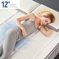 thumbnail image 5 of Twin Mattress, DIGLANT 12 Inch Euro Top Hybrid Mattress, Gel Memory Foam with Pocket Spring Mattress in a Box for Cool Sleep and Balance Support, Medium Feel Mattress, CertiPUR-US Certified, 5 of 8