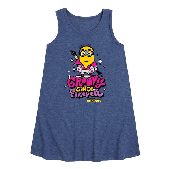 Despicable Me Minions - Groovy Since Forever - Toddler & Youth Girls A-line Dress