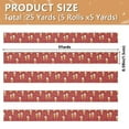 thumbnail image 3 of 5 Rolls Christmas Ribbon 1.5 inch Wide Decorative Ribbon for Gift Wrapping and Holiday Decorations Beer Mugs and Reindeer Antlers, 3 of 7