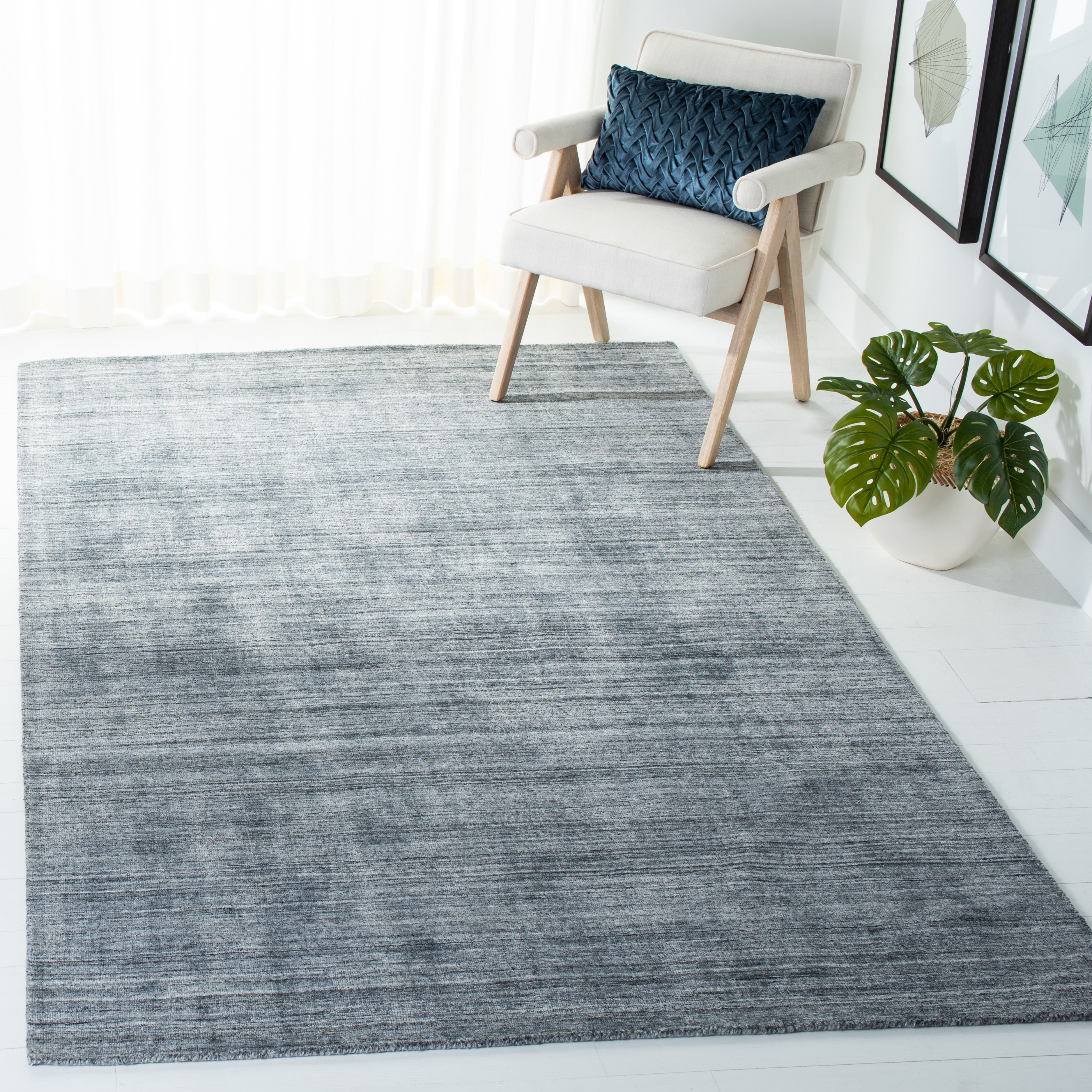 SAFAVIEH Mirage Edith Distressed Area Rug, Gray, 3' x 5'
