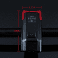 thumbnail image 3 of Faro delantero para bicicleta de montaña y carretera, recargable vía USB, LED, 2000 mAh, color rojo, 3 of 5