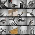 thumbnail image 5 of nipocaio 24 In 1 Multi-tool Wrench Spanner Shape Stainless Steel Multitool Outdoor Pocket Tool (black) 1pcs, 5 of 5