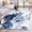 Blue, variant on 3'x5' Area Rugs, Blue Floral Art Indoor Outdoor Area Rug for Living Room Bedroom, Watercolor Botanical Spring Flowers Washable Bathroom Rugs Kitchen Floor Carpet Mats Home Decor Aesthetic
