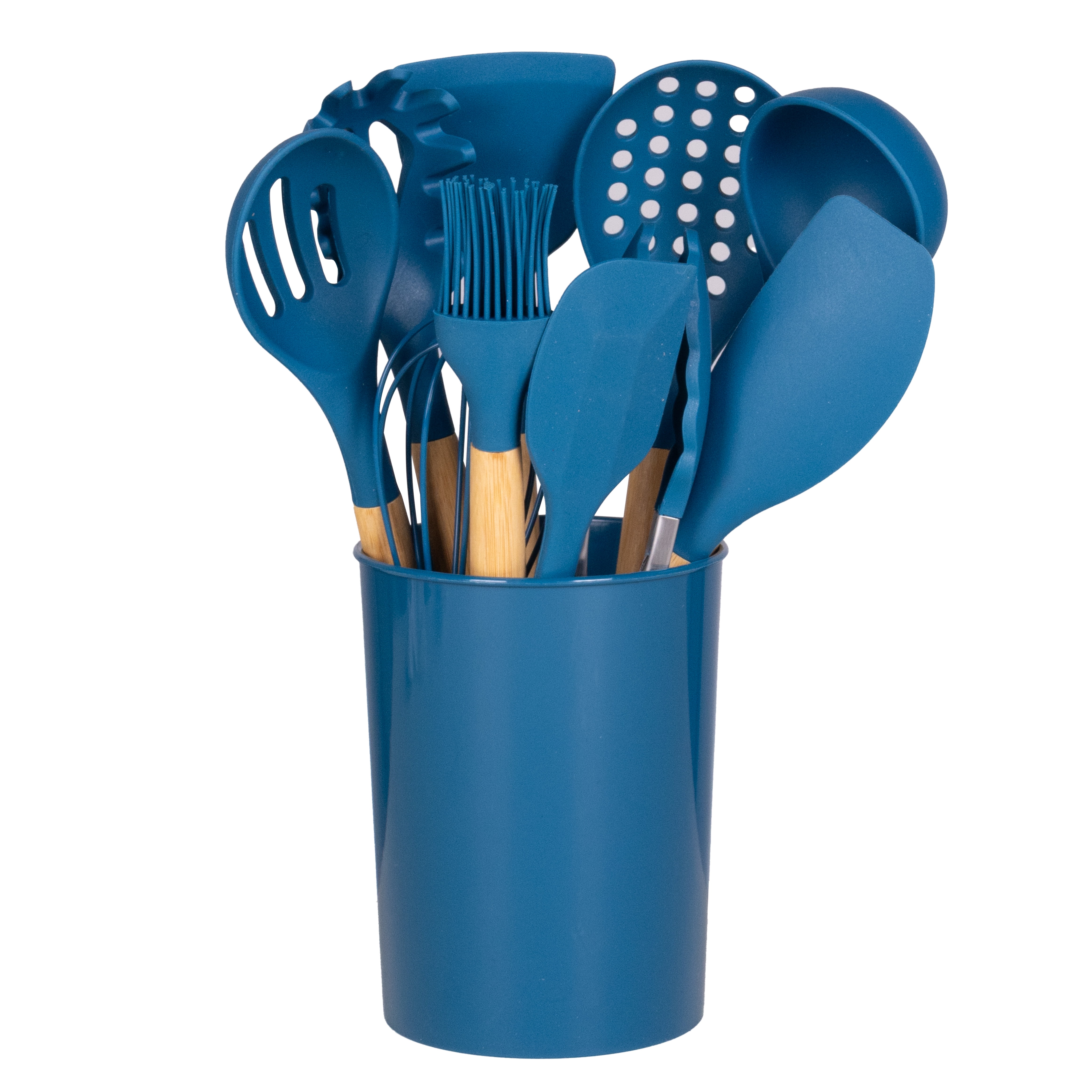 Mainstays Bamboo and Silicone Corsair Kitchen Gadgets Set, 14 pcs