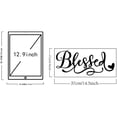 thumbnail image 2 of 1 Pcs PVC Wall Sticker Art Word "Blessed" Wall Decals Vinyl Wall Decal Saying Wall Decal Prayer Sticker for Bedroom Living Room Dining Room Decoration, 2 of 9