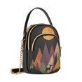 thumbnail image 7 of FORMRS Crossbody Bag for Women Quilted Travel Shoulder Cell Phone Purse with Chain Strap Handbag, Abstract Mountain, 7 of 7