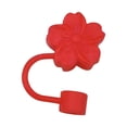 thumbnail image 1 of Hot Sale!4 PCS 10mm Peach Blooms Shape Straw Decoration Straw Tips Cover Straw Covers Cap For Reusable Straws Long-lasting Straw Protector, 1 of 4