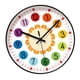 thumbnail image 4 of Reloj de pared para niños, reloj de enseñanza para decir la hora, adorno único, reloj artístico de pared que no hace , reloj colgante, reloj par 12 pulgadas, 4 of 8