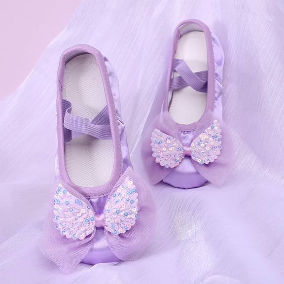 Ballet Dance Shoes For Girls Soft Sole Cat Design Classical Practice Footwear