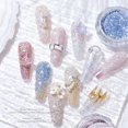 thumbnail image 4 of Juego de 8 botellas de polvo de diamante de cristal para uñas, arcoíris brillante, pigmento brillante para decoración de uñas, microcristal holográfico, 2025, 4 of 5