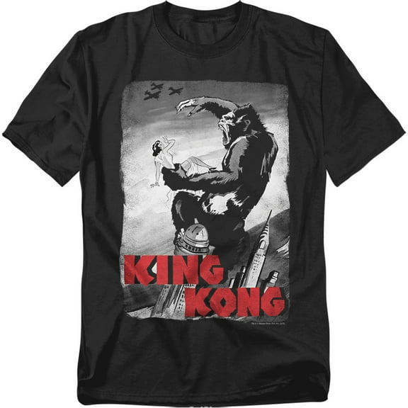 King Kong T-Shirt Planes Poster Unisex Graphic Tee For Men & Women