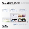 thumbnail image 6 of Kicks & Co XL Clear Plastic Shoe Storage Box, Stackable with Lids for Sneakers up to Size 13, 2 Pack, 6 of 12