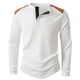 thumbnail image 5 of pstuiky Camisas suaves de manga larga para hombre, Blusa/camisa informal y moderna de color liso con cuello redondo y botones en bloques de color para hombre Tops de hombre xl, 5 of 9