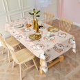thumbnail image 5 of Shibainu and Love Rectangle Tablecloth 60"x120",Waterproof Polyester Rectangle Table Cloth, Wipeable Spillproof Polyester Tablecloth for Dining, Camping, Indoor and Outdoor, 5 of 6