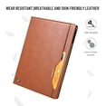 thumbnail image 6 of Dteck Case for Apple iPad Air 4th Generation 10.9-inch (2020 Released),Luxury PU Leather Card Holder Folio Flip iPad Pro 11" 2020/iPad Pro 11" 2018 Case Kickstand Shockproof Protective Cover,Brown, 6 of 6