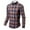Yellow, variant on HOWPAY Lightweight Mens Shirts Plaid Roll up Long Sleeve Button down Checkered Shirts Regular Fit Oversized Casual Soft Tops Comfy Loose Fall Outfits Blue L