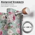 thumbnail image 2 of Outdoor Curtains for Patio Waterproof, Vintage Spring Floral Outdoor Privacy Panels Grommet, Botanical Summer Pink Green Blackout Outside Curtains for Porch/Cabana/Pergola/Gazebo 54"x108", 1 Panel, 2 of 8