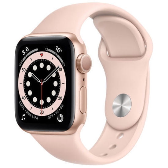 Refurbished Apple Watch 6 Gps 40MM Rose Gold with Pink Band Walmart