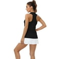 thumbnail image 4 of MoFiz US Women Sleeveless Golf Polo Shirts V-Neck Racerback Tank Tops, 4 of 5