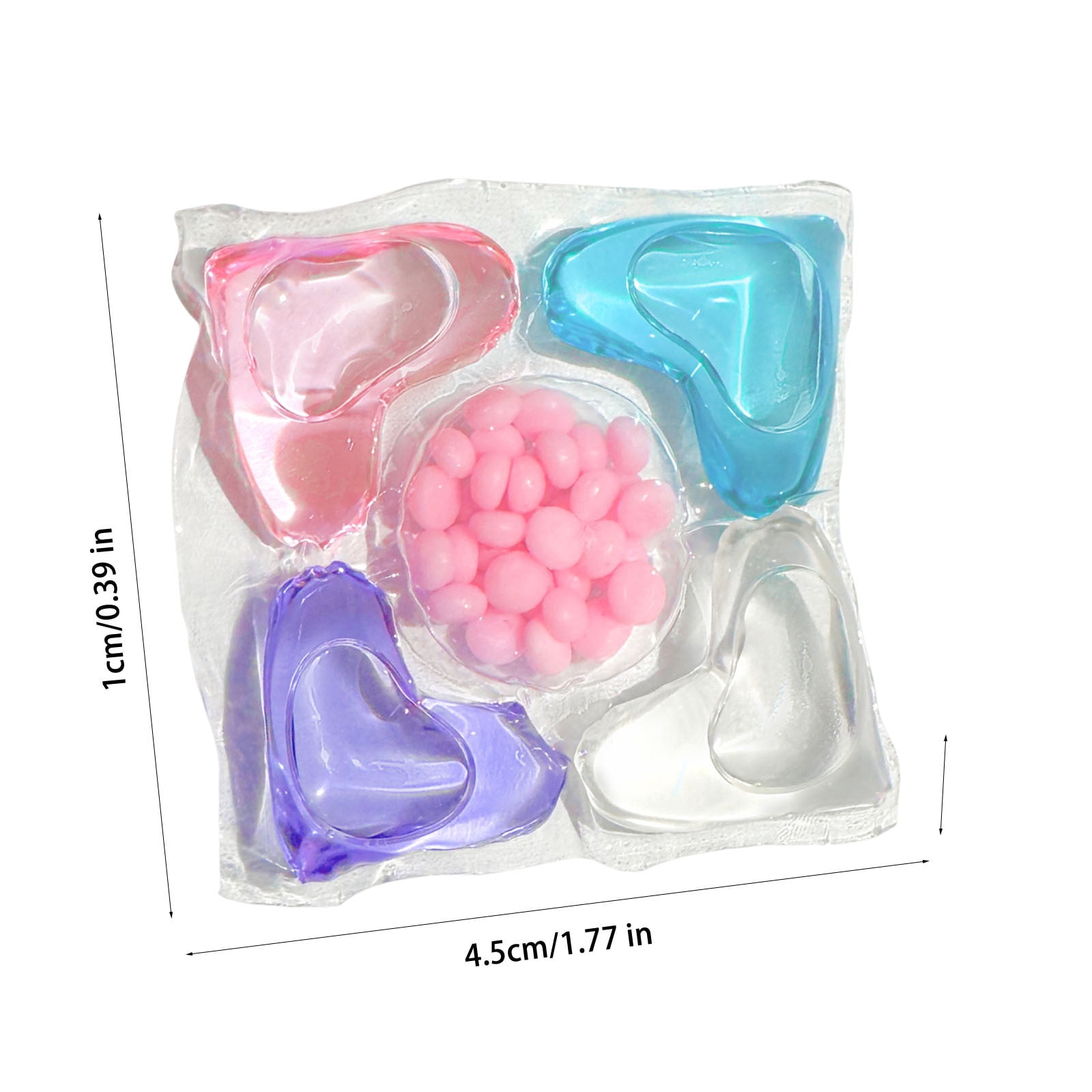 5 In 1 Laundry Beads Concentrated Stain Remover Softener Long-Lasting Fresh Scent Laundry Detergent Pods(Multicolor-2pc)