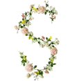 thumbnail image 1 of Coofit Wedding Artificial Plant Decorative: Hanging Vine Fake Floral Swag Window Wreath, 1 of 4
