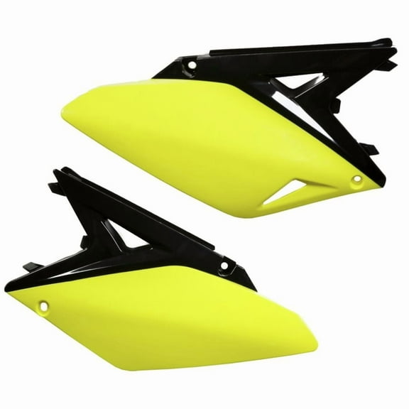 Acerbis Side Panels - Black/Yellow, Color: Black 2171921040