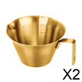 thumbnail image 1 of Jarras medidoras de café,Taza medidora de café expreso cocina de acero inoxidable,Taza de café expreso con asa Jarra para espuma,Cafetera de 100 ml Herramienta para medir salsas,Tazas de, 1 of 8