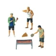 thumbnail image 1 of TISHITA 5 Pieces 1/64 BBQ People Figures Set with Accessories Collections S Scale Layout A, 1 of 8