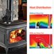 thumbnail image 2 of Classic 4 Blades Heat Stove Fan Wood Stove Fireplace Fan For Home Wood, 2 of 4