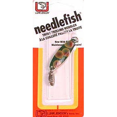 Luhr Jensen Needlefish Spoon Fishing Lure Size 1 Red Dot Frogbrass