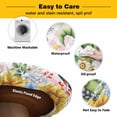 thumbnail image 3 of Elastic Fitted Round Tablecloth, Sunflowers Waterproof Stretch Table Cover for 36"-44" Tables, Spring Gnomes Hydrangea Daisy Flowers Pink Plaid Washable Outdoor Tablecloths for Patio, Picnic, Camping, 3 of 9