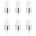 thumbnail image 1 of 6 Pcs Tapa de Spray Blanco Plateado, 20/410 Sprayer de Niebla Fina Reutilizable de Repuesto para Botella de Spray de Plástico, 1 of 6