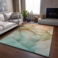 thumbnail image 6 of Addison Rugs Mayfield Washable Transitional Watercolors Teal Rectangle Rug, 5' x 7'6", 6 of 6