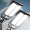 thumbnail image 1 of Farol solar Adewalk 6000 W 7000 K con sensor de movimiento, paquete de 2, 1 of 7