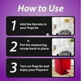 thumbnail image 6 of Hot Air Popcorn Popper Maker with Measuring Cup to Portion Popping Corn Kernels + Melt Butter, 16 Cups, 6 of 6