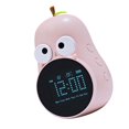 thumbnail image 2 of Pear Wake Up Alarm Clock Cartoon Cute Cartoon Children Kids Learning Alarm Clock English Regular Version Rechargeable Plum Pink, 2 of 5