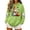 Green, variant on Trendy Women's Halloween Spirit Graphic Hooded Sweatshirt Long Sleeve Drawstring Pullover Top for Seasonal Celebrations
